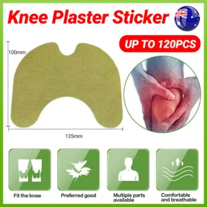 12-120X Knee Plaster Sticker Wormwood Extract Knee Pain Joint Ache Relief Patche - Picture 1 of 18
