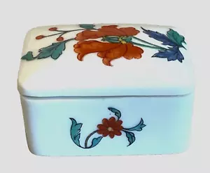 Porcelaine de Paris Schmuckschatulle Dekor Pavot Floral Frankreich JB - Bild 1 von 7