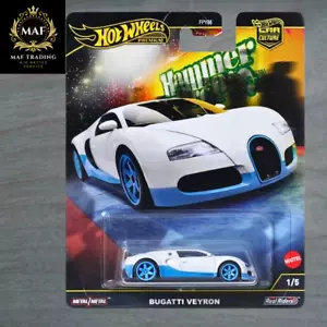 Hot Wheels Premium Bugatti Veyron White Hammer Drops White 2025 | Coche nuevo - Imagen 1 de 2