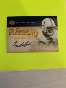 2007 UD PREMIER JOSEPH ADDAI AUTOGRAPH 2/25 PREMIER PENMANSHIP ~ #PP-AD - Picture 1 of 1