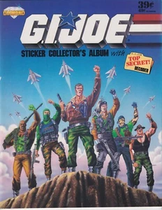 GN G.I. JOE STICKER COLLECTORS ALBUM 1986 HASBRO INCLUDES DECODER, SOME STICKERS - Picture 1 of 2