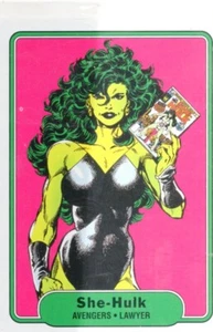 2015 Marvel Fleer Retro 1982 Fleer She-Hulk #9 - Picture 1 of 2