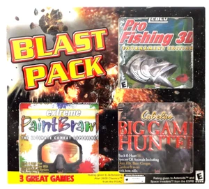 Vtg PC Games Big Game Hunter, Ex. Paint Brawl Sheridan Crosman, Pro Fishing 1999 - Picture 1 of 9