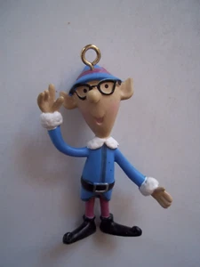 TALL ELF With GLASSES Plastic Ornament Island Misfit Toy Rudolph PLAYING MANTIS - Picture 1 of 12