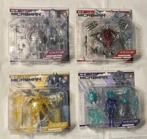 2004 Takara Microman Acroyear X Acro Scorl Biom Cleve Voltech action Figure Lot - Picture 1 of 8
