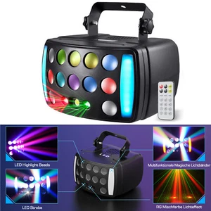 DJ Lights Laser Projector Show DMX LED Strobe Derby Beam Bühne Party Beleuchtung - Bild 1 von 10