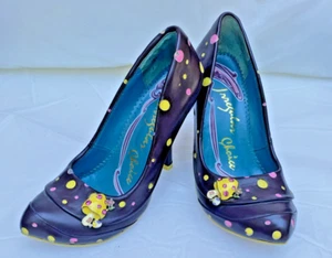 Irregular Choice Verde Mágico Champiñón Champiñón Bombas Marrón Lunares EE. UU. Talla 7.5 - Imagen 1 de 11