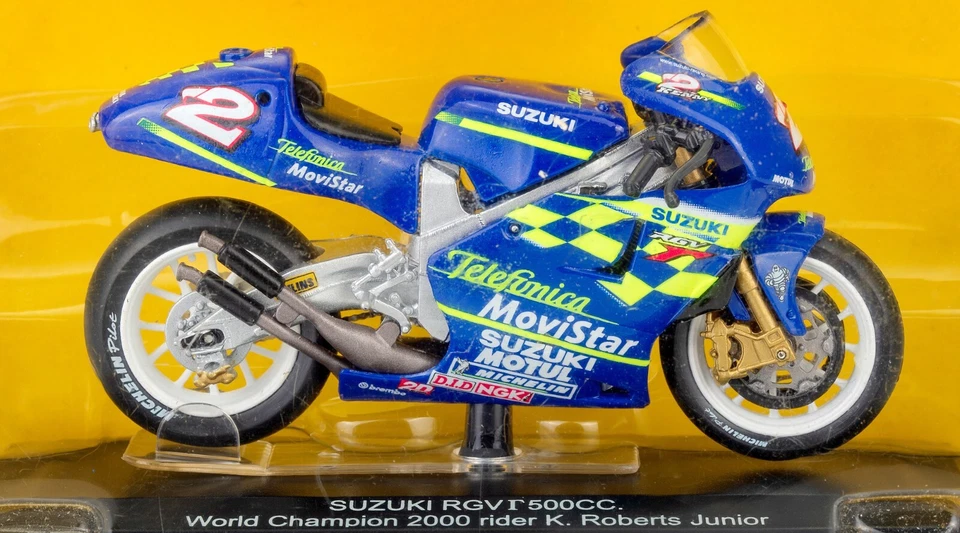 Suzuki GSV-R Kenny Roberts Jr 2000 Scala 1:22 Modellino World Champion 500 N° 2 - Immagine 1 di 4