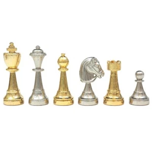 Ajedrez italiano enchapado en oro y plata The Messina - Imagen 1 de 8