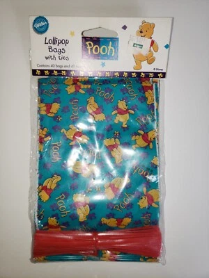 Bolsas de piruleta Winnie The Pooh Wilton Disney bolsas de fiesta vintage 40 quilates Foto 1 de 3