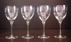 Kosta-Boda CHATEAU Clear 8” Optic Swirl Pattern Water Goblet--Sweden - Picture 1 of 2