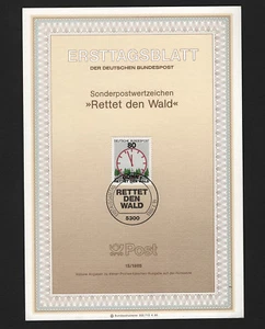 OPC 1985 Germany Ersttagsblatt FDC Commemorative Sheet Mi#1253 Sc#1445 - Picture 1 of 1