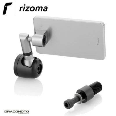 YAMAHA MT-07 2021 Rétroviseur Quantum End RIZOMA BS211A LP300B Argent - Photo 1/4