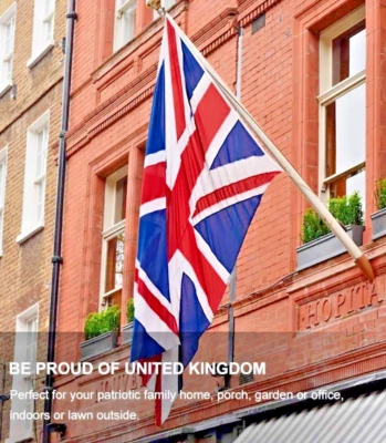 🇬🇧  Remembrance Day Ve D-Day 2025 Giant 8FT x 5FT Union Jack UK GB Flag 🇬🇧 - Image 1 of 4