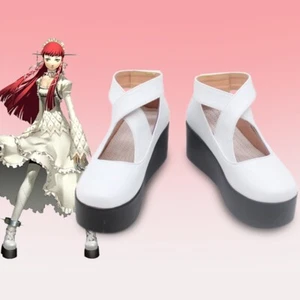 Strega Chidorita Chidori Yoshino Cosplay Shoes White Cross Strap Platform Shoes - Picture 1 of 6