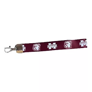 NCAA Mississippi State Bulldogs Double Sided Wristlet Lanyard - Picture 1 of 1