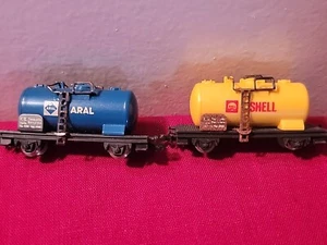 Lima Italy N Scale Aral & Shell Tanker Cars - Picture 1 of 12