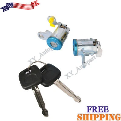 Juego de cilindros de cerradura de puerta delantera con llaves para Toyota Tacoma 1995-2004 Foto 1 de 4