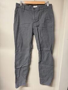 Dockers Men's Slim Tapered Pants Flannel Lined Houndstooth Stretch Zip Fly Gray