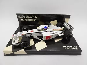 BAR Honda 03 Jacques Villeneuve #10 2001 Difetto 1/43 MINICHAMPS F1 Formula 1 - Foto 1 di 1