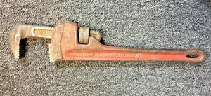 RIDGID Chiave a Tubo Dritto 14", Resistente, Rosso, ACCIAIO LEGATO FORGIATO, USA - Foto 1 di 6