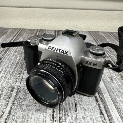 Pentax ZX-M 35mm film camera WITH SMC Pentax-M 1:2 50mm lens - Image 1 of 4