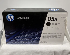 HP CE505AC Schwarz 05A Toner mit Standardkapazität für HP P2035, P2050, P2055 Versiegelt NEU - Bild 1 von 15