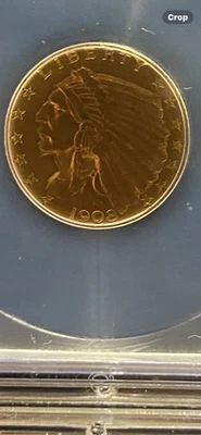 1908 $2 1/2 Gold Indian $2.5 Dollar MS61 - Image 1 of 4