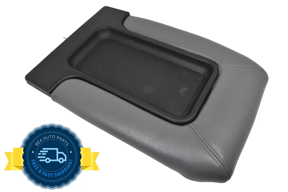 Chevrolet Tahoe GMC Yukon 2003-2006 consola central cuero gris tapa reposabrazos OEM Foto 1 de 4
