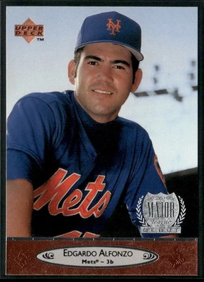 1996 Upper Deck - Major League Debut Edgardo Alfonzo #142 - Image 1 of 2