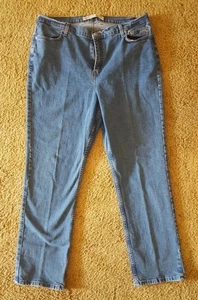 Harley Davidson Blue Jeans Women's Plus Size 22 inseam 32" Straight Leg - Picture 1 of 7