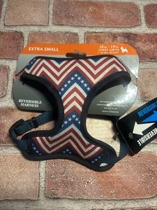 Retriever Reversible Dog Harness Extra Small Red White Blue - Picture 1 of 2