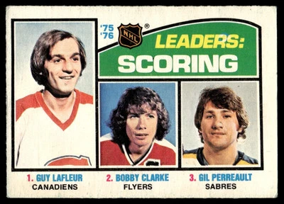 1976-77 O-Pee-Chee Guy Lafleur/Bobby Clarke/Gilbert Perreault Montreal - Image 1 of 2