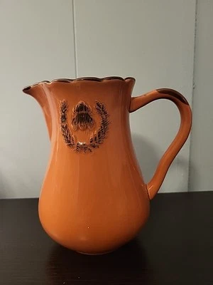 Home Essentials & Beyond 7' Bumble Bee Collectors Pitcher Orange and Black  - Image 1 of 4