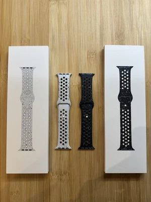 2 Bracelets Apple Watch Nike + Boîtes D’origine (38mm à 42mm) Taille S/M - Immagine 1 di 4