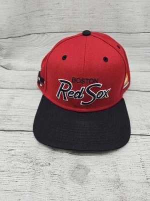 Nike Boston Red Sox Hat Spell Out Script Logo Snap Back Cooperstown Baseball Cap - Image 1 of 4
