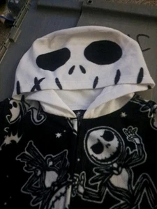 Boys Jack Skellington Zip-up Union Suit (Size Small 6/7) BRAND NEW W TAGS - Picture 1 of 3