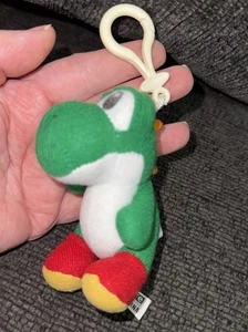 Rare Vintage 1999 Toysite Super Mario Green Yoshi Plush Nintendo Keyring - Picture 1 of 6