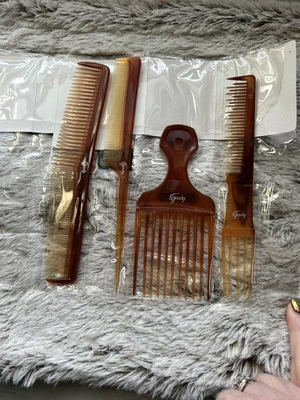 Goody Mosaic Multi-Comb Set. All Purpose Styling. 4 Combs In Pkg - Image 1 of 4