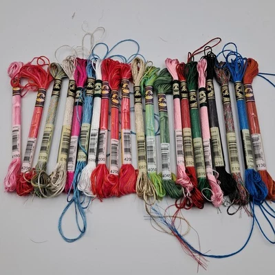 Lot Of 21 Specialty DMC Embroidery Floss Thread Various Colors - Image 1 of 3