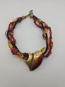Collar con colgante de corazón firmado por Chico - Imagen 1 de 3