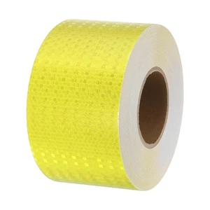 Reflective Tape, 4 Inch x 164 ft Waterproof Self Adhesive High Visibility Cau... - Picture 1 of 7