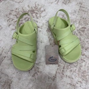 Chaco Sandals Kids Size 4 Pale Green Chillos Sport Strappy Slingback JCH180359 - Picture 1 of 13