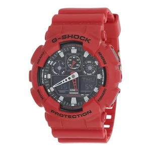 Casio G-Shock GA-100B-4ADR Hombre Rojo Analógico Digital Reloj Deportivo 200M Banda de Resina - Imagen 1 de 5