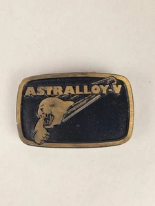 Vintage Dyna Buckle Provo Utah Solid Brass~ASTRALLOY-V Belt Buckle VULCAN STEEL - Picture 1 of 2
