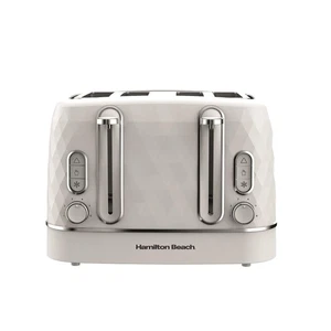 Toaster, 4 Slice, Diamond Collection by Hamilton Beach, White, HBT3221W - Picture 1 of 12