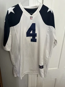 MINT Dak Prescott Nike Dallas Cowboys Color Rush Vapor Limited Jersey White XXL - Picture 1 of 8