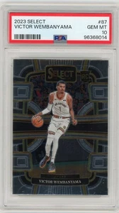 2023-24 Panini Select - Concourse Victor Wembanyama #87 (RC) PSA 10  - Bild 1 von 2