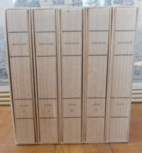 Les Essais (Montaigne) 1957 5/5 illus. Humbert ENVOI - Photo 1/11