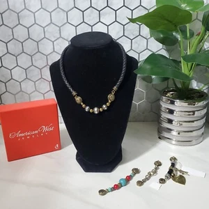 Carolyn Pollack American West Mix Metal Multi Gemstone Interchangeable Necklace - Picture 1 of 21